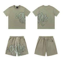 1:1 Top Quality Syna World Drill Style Big Logo T-Shirt Shorts Set