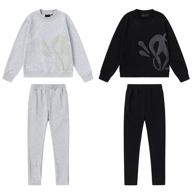Syna World Drill Style Foaming Print Sweatshirt Pants
