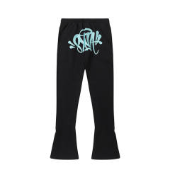 Syna World Drill Style Blue Logo Black Hoodie Pants