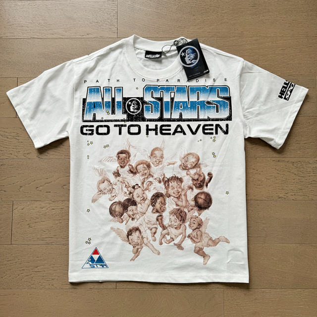Hellstar All Stars Go To Heaven T-Shirt Tee White
