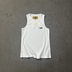 Corteiz Embroidered Logo Top Tank Black White