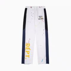 Gallery DEPT Splashing Ink Graffiti Pure Cotton Straight Pants