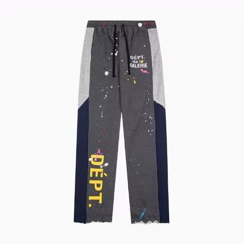 Gallery DEPT Splashing Ink Graffiti Pure Cotton Straight Pants