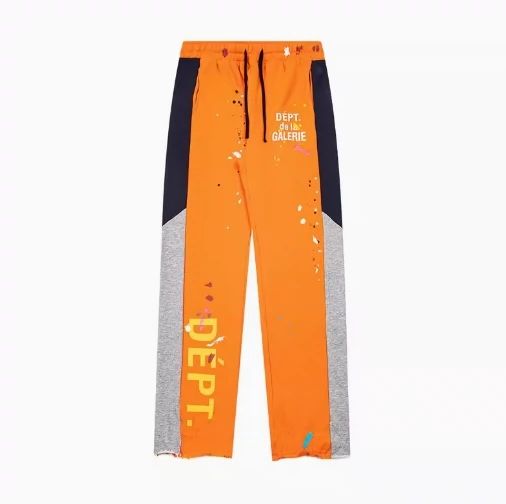 Gallery DEPT Splashing Ink Graffiti Pure Cotton Straight Pants