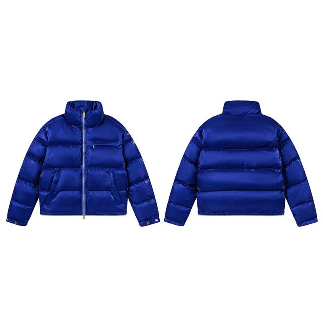 Trapstar Velvet Puffer Jacket Blue