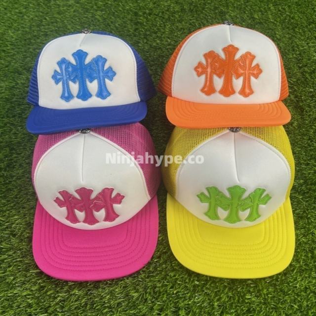 1:1 Quality CHR0ME HEARTS CEMETERY CROSS PATCH TRUCKER HAT