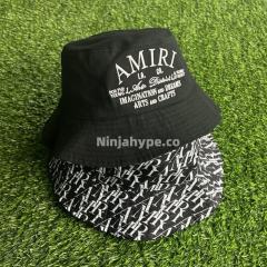 1:1 Quality Amir* Double-sided Fisherman's Hat Black