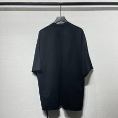 1:1 Quality R*ck Οwens Double Line Cotton Ribbon Four Hole OS T-Shirt