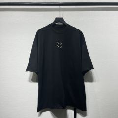 1:1 Quality R*ck Οwens Double Line Cotton Ribbon Four Hole OS T-Shirt