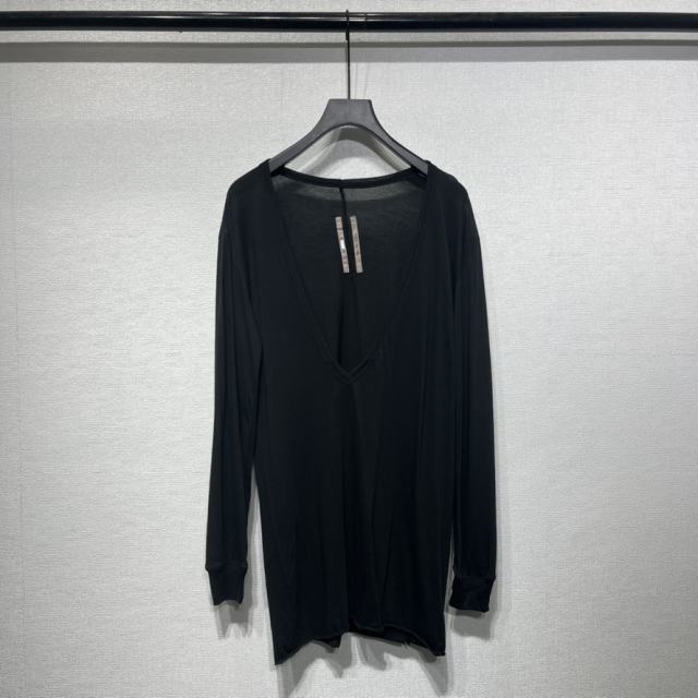 1:1 Quality R*ck Οwens Dylan Light Cotton Long Sleeve T-shirt In Black White