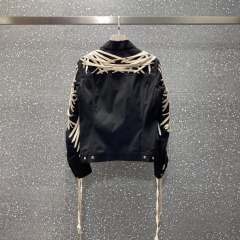 1:1 Quality R*ck Οwens Black Mega Laced Worker Jacket