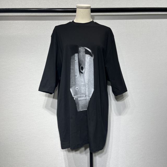 1:1 Quality R*ck Οwens DRKSHDW Photograph-Print Cotton T-Shirt Black White