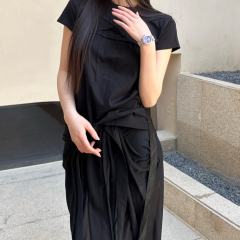 1:1 Quality R*ck Οwens DRKSHDW tonal-stitching Cotton T-shirt