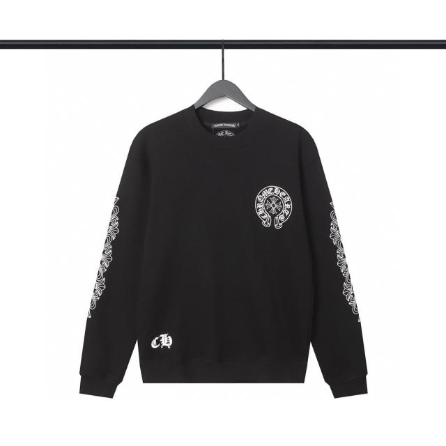 CH Los Angeles Excluisve Long-Sleeve Crewneck Sweatshirt Black White