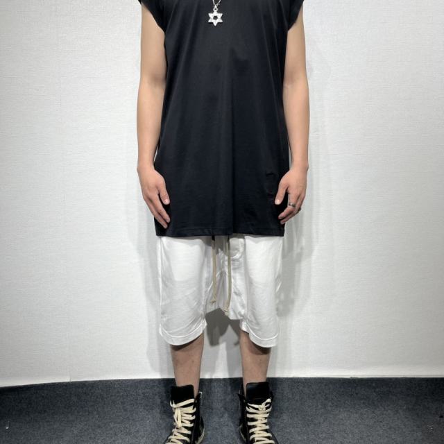 1:1 Quality R*ck Οwens DRKSHDW Long Boxers Cotton Shorts White