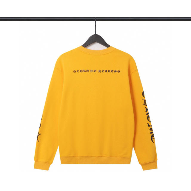CH Sleeve Logo Crewneck Yellow