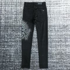 1:1 Quality Amir* MA SWIRL CRYSTAL SKINNY JEAN