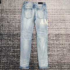 1:1 Quality Amir*Embroidered Biker Jeans MX1