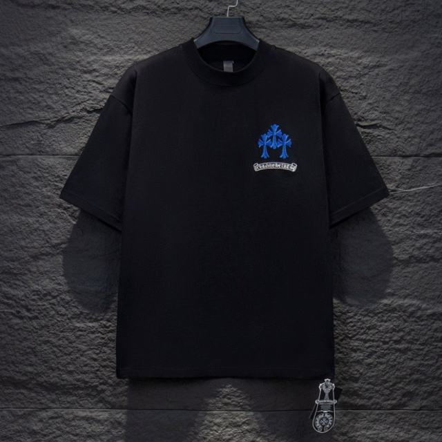 Chr0me Hearts Cross Patch Tee T-Shirt Black White