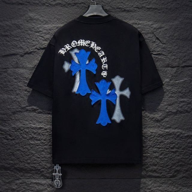Chr0me Hearts Cross Patch Tee T-Shirt Black White
