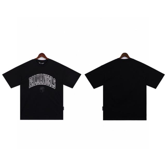 Palm Angels Classic Fonts T-Shirt Gray Black