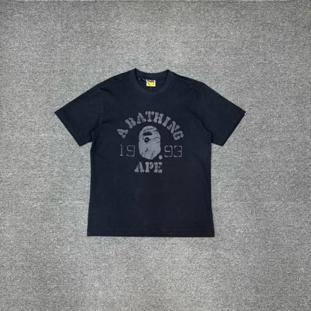 1:1 quality Bape Hand Painted Graffiti Ape Head Print Tee 2 colors