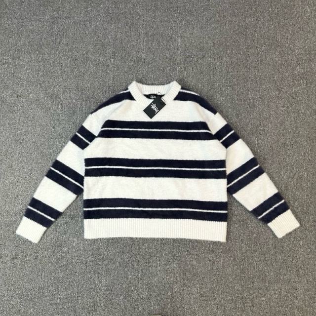 Stussy Hairy Stripe Crew Sweater