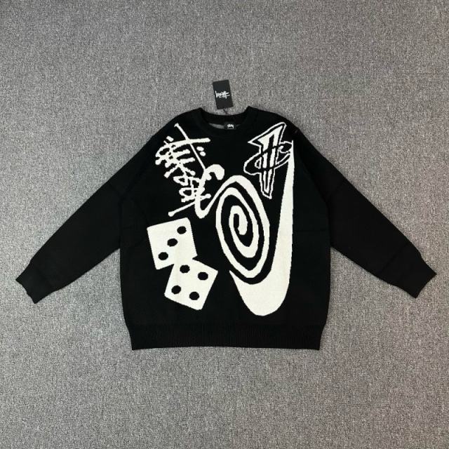 Nik* x Stussy Knit Sweater Natural Men's