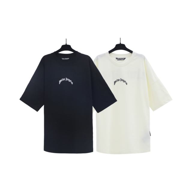 Palm Angels Men's Curved Logo T-Shirt