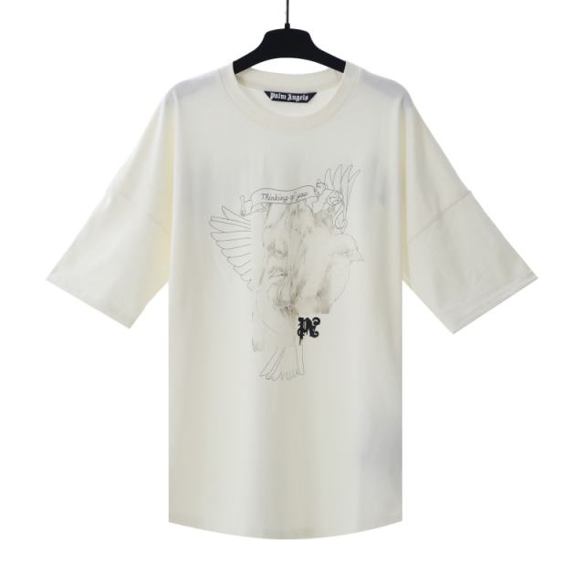 Palm Angels PORTRAIT PENCIL T-Shirt White
