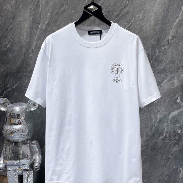 Chr0me Hearts Cross Logo Tee T-Shirt Black White