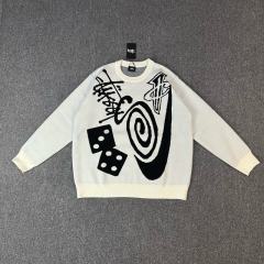 Nik* x Stussy Knit Sweater Natural Men's