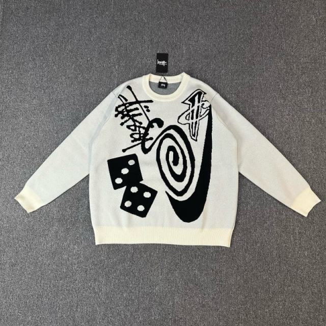 Nik* x Stussy Knit Sweater Natural Men's