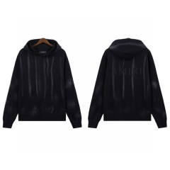 AMIR* faded-effect Hoodie (White/Black)