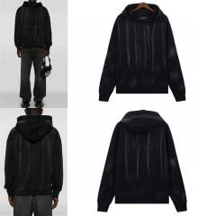 AMIR* faded-effect Hoodie (White/Black)
