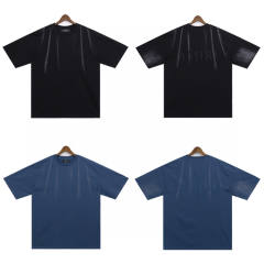 Lion Logo T-Shirt Shorts Black Blue