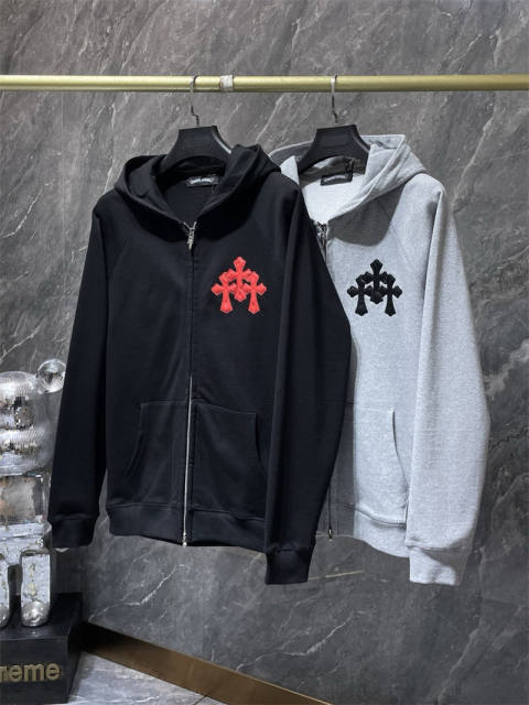 Chr0me Hearts CH Zipped Hoodie Black