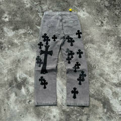 [Best Quality]1:1 CH Color Multi Cross Pants Jeans