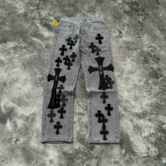 [Best Quality]1:1 CH Color Multi Cross Pants Jeans