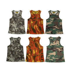 Corteiz Embroidered Logo Top Tank Digital Camo