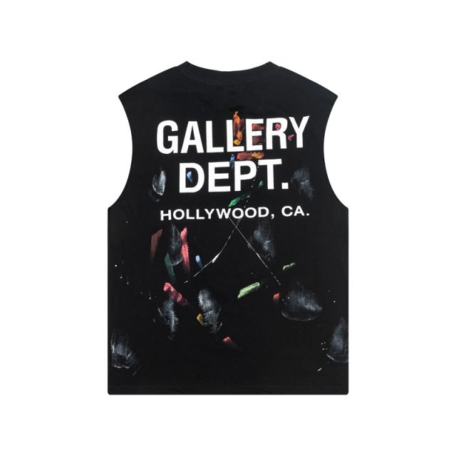 Gallery Dept Splatter Ink Top Tank Black White