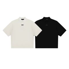 FOG Fear of God Polo T-Shirt Black White