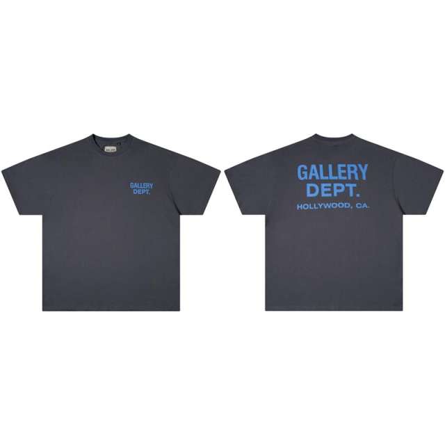 Gallery Dept Classic Logo T-Shirt Gray White Yellow
