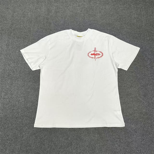 Corteiz Sword Logo Tee White Black