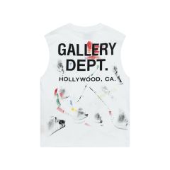 Gallery Dept Splatter Ink Top Tank Black White