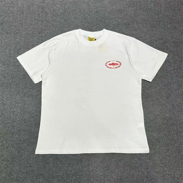 Corteiz Classic Logo Tee White Black