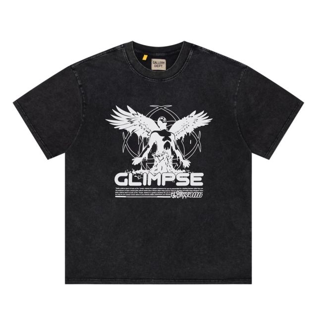 Gallery Dept Distressed T-shirt Black