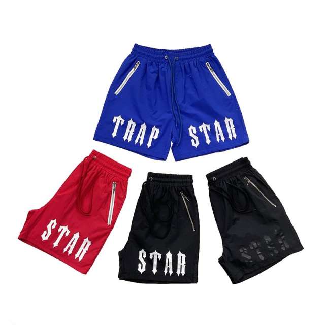 Trapstar lettering patch nylon swim beach shorts 4 colors
