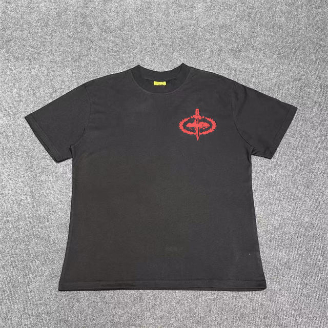Corteiz Sword Logo Tee White Black