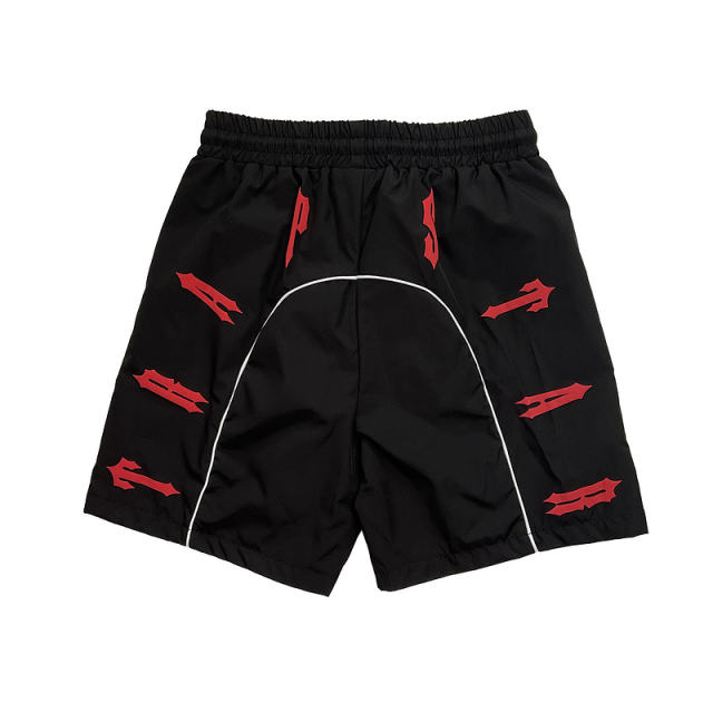 Trapstar lettering patch nylon swim beach shorts 4 colors